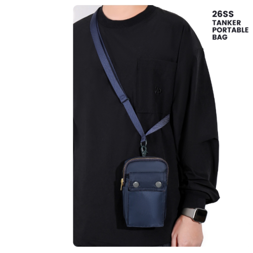 日系26SS NEW TANKER系列尼龍休閒男女手機包胸前掛包單肩斜後後背包