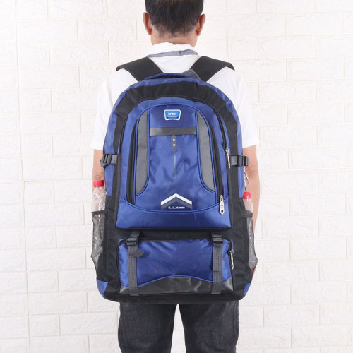 新款大容量雙肩包男式戶外運動登山包長途旅行務工廻家衣物行李包