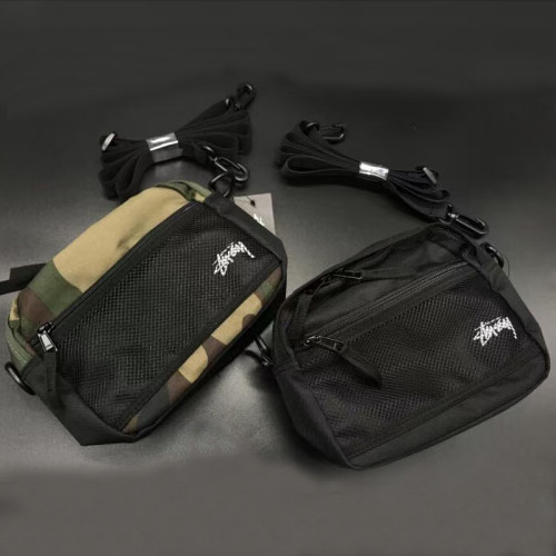 新款潮品 多功能休閒小包印花單肩斜後後背包死飛包男女小挎包4色