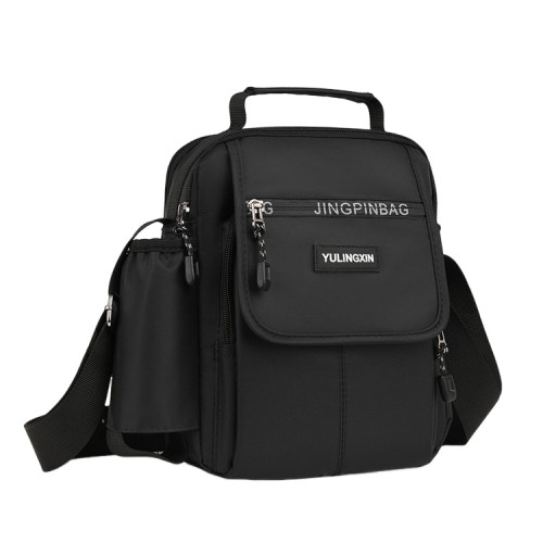 新款時尚男士潮流小包休閒商務單肩斜後後背包多功能收納防潑水可攜式包