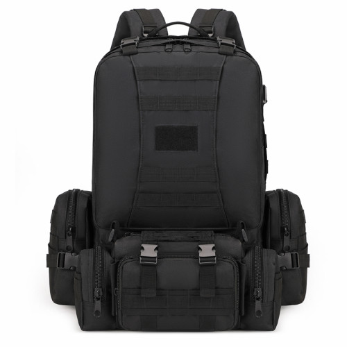 戶外登山戰術後後背包防水牛津布大容量男士徒步雙肩包長途騎行旅行包