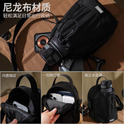 廻力男士斜後後背包2026新款手機水杯包單肩包旅行包胸包腰包小後後背包女