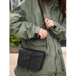 單肩包男生小衆高級感休閒斜後後背包時尚潮流質感小方包女通勤手機包