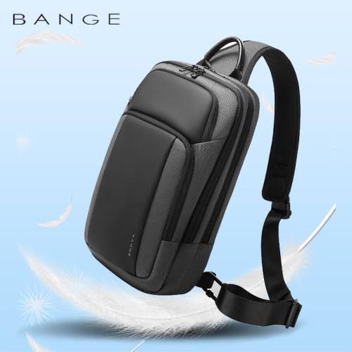 班歌bange設計師經典款撞色男生斜後後背包多功能大容量胸包女生包包