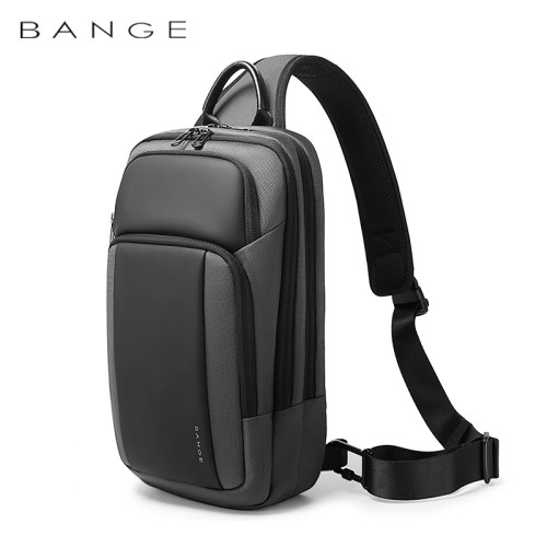 班歌bange設計師經典款撞色男生斜後後背包多功能大容量胸包女生包包