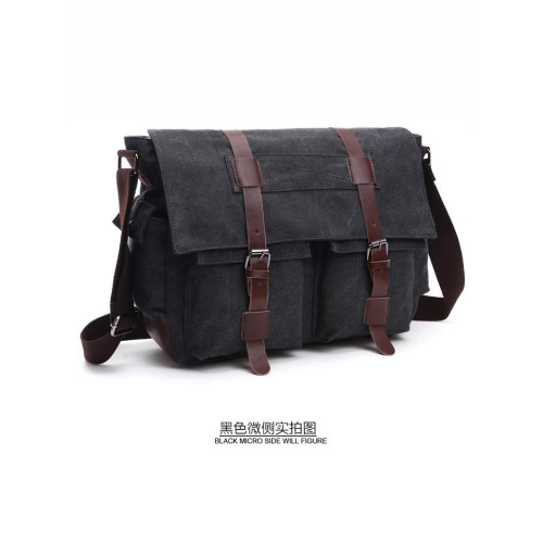 機車風摩托車包復古休閒斜後後背包多功能工具包帆布耐磨單肩男士挎包