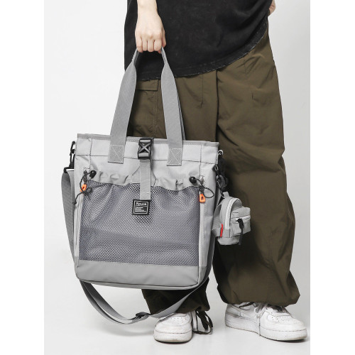 防水斜後後背包男手提包大容量初中生高中補習手拎袋大學生後後背包單肩包