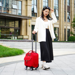 12寸行李箱女小型輕便春秋航空登機旅行箱迷你拉桿密碼箱子男潮