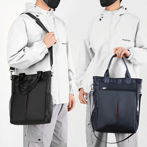 新款商務男士單肩包大容量通勤斜後後背包休閒手提包輕便防潑水尼龍包 新款商務男士單肩包大容量通勤斜後後背包休閒手提包輕便防潑水尼龍包