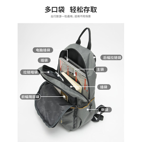 時尚牛津布小後後背包旅行雙肩包2026新款女輕便迷你通勤帆布書包冬季