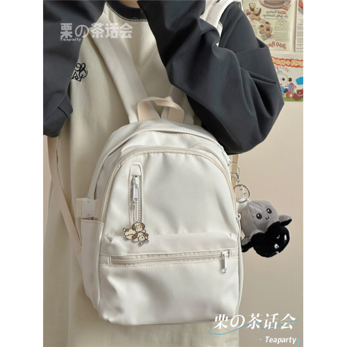 茶話會輕便迷你書包旅行小後後背包 日系ins學生休閒百搭小號雙肩包女