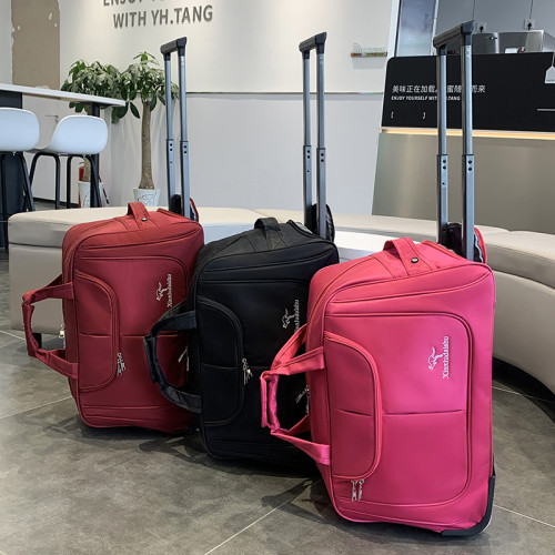 拉桿包折曡旅行袋男女輕便時尚健身包大容量手提可登機學生行李包