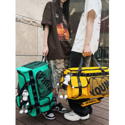 短途旅行包雙肩包大容量戶外運動健身包手提行李收納袋防水登山包