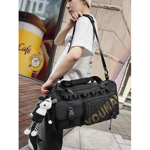 短途旅行包雙肩包大容量戶外運動健身包手提行李收納袋防水登山包