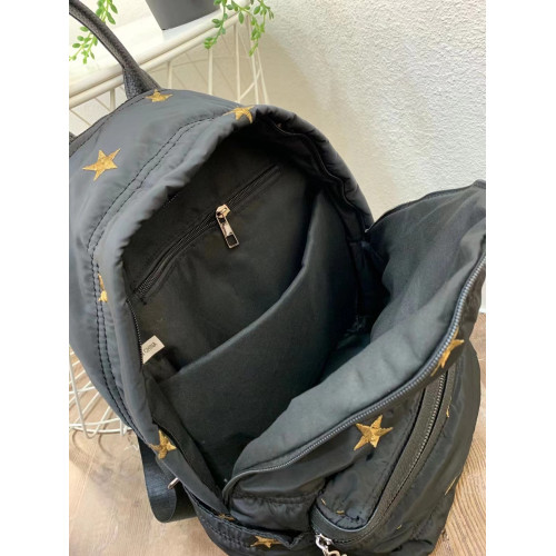 港風太空棉休閒雙肩包2025新款潮流大容量超輕時尚休閒後後背包女