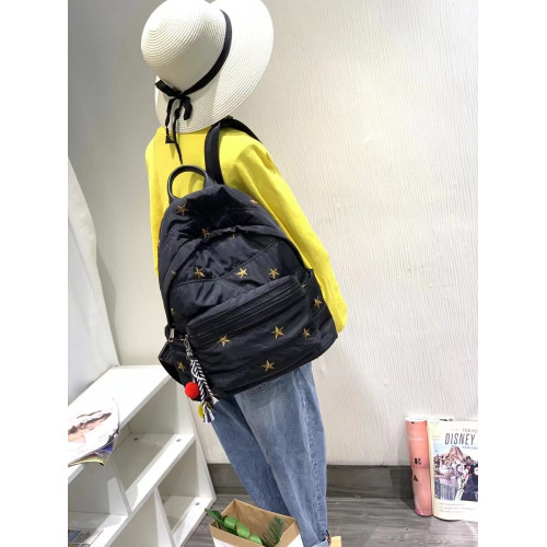 港風太空棉休閒雙肩包2025新款潮流大容量超輕時尚休閒後後背包女