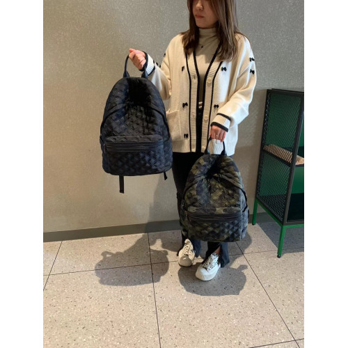 港風太空棉休閒雙肩包2025新款潮流大容量超輕時尚休閒後後背包女