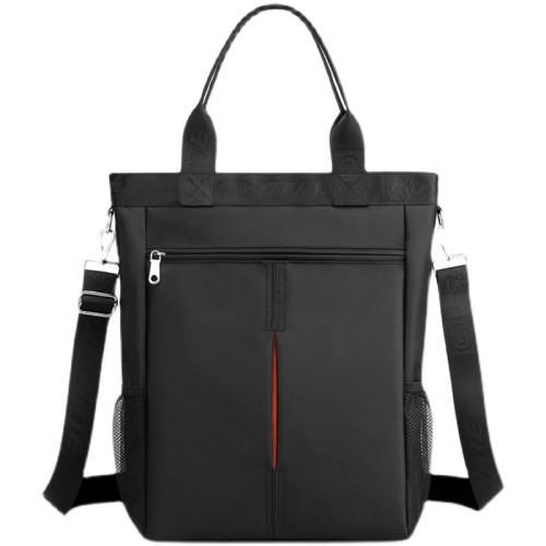 男士手提電腦包14寸16寸竪款商務公文包加厚大容量文件包通勤單肩