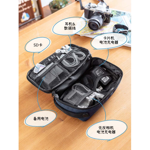 山業日本山業多功能收納包可攜式包小型男手包充電器行動電源手機收納