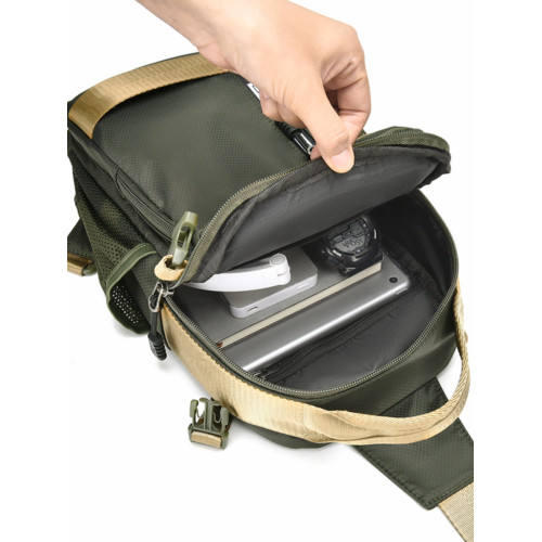 戶外大號胸包2025新款男士休閒單肩包牛津布斜後後背包多功能防水後後背包