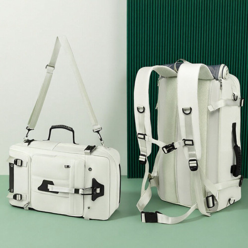 後後背包男士高級感雙肩包大容量斜背手提旅行登機包戶外徒步後後背包