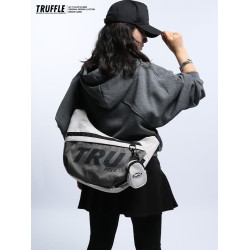 TRUFFLE潮牌斜後後背包男大容量出遊休閒餃子包女輕便單肩包胸包後後背包