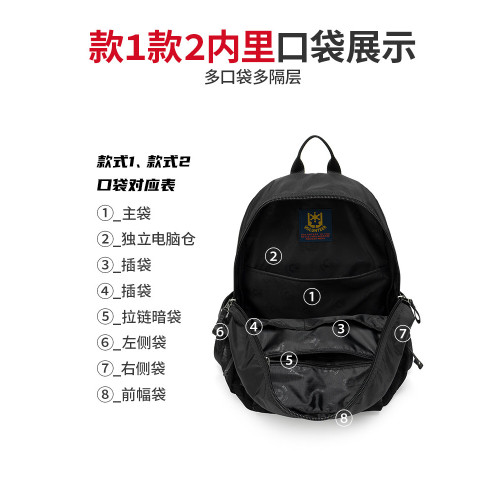 2026新款雙肩包男牛津布後後背包男大容量電腦包帆布旅行包學生書包男