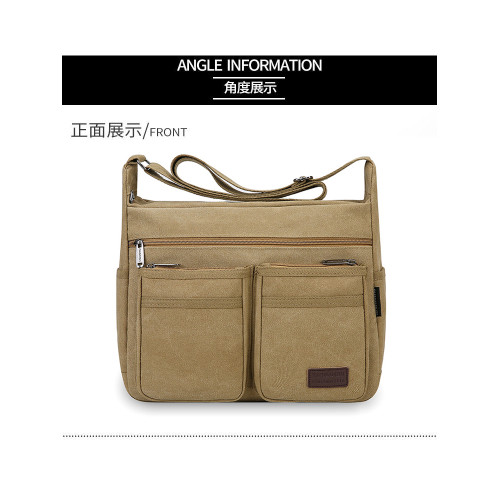 大容量帆布包男士單肩斜後後背包耐磨工地工具包時尚工裝包出差旅行包 大容量帆布包男士單肩斜後後背包耐磨工地工具包時尚工裝包出差旅行包