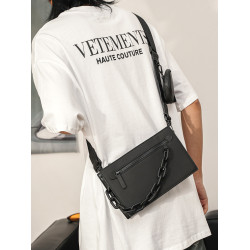 二合一男包潮牌盒子包鏈條小方包斜後後背包男小衆設計感單肩女信封包