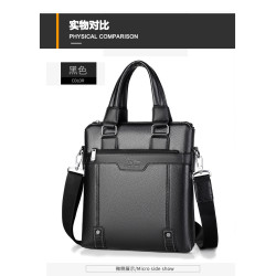 男士手提包斜後後背包竪款商務休閒單肩包男款後後背包新款竪款爆款男包