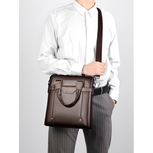 男士手提包斜後後背包竪款商務休閒單肩包男款後後背包新款竪款爆款男包