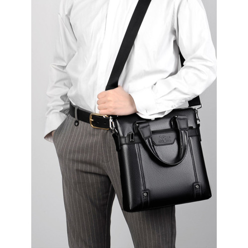 男士手提包斜後後背包竪款商務休閒單肩包男款後後背包新款竪款爆款男包