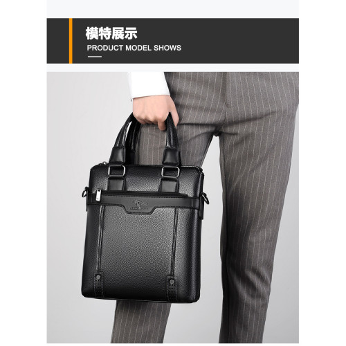 男士手提包斜後後背包竪款商務休閒單肩包男款後後背包新款竪款爆款男包