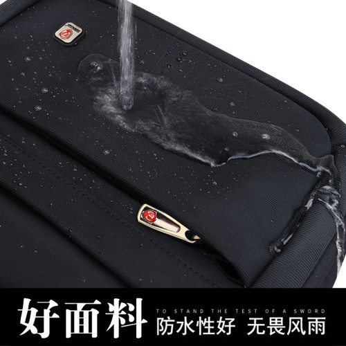 男士包包牛津布單肩包中年男裝包爸爸斜後後背包商務休閒男包橫款後後背包