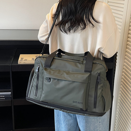 大容量防水旅行袋輕便手提行李包短途出差旅行包旅遊健身包待産包