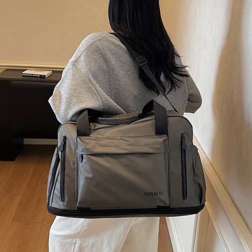 大容量防水旅行袋輕便手提行李包短途出差旅行包旅遊健身包待産包