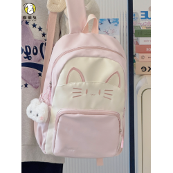 書包女生小學生三年級可愛貓咪女孩女童兒童小貓雙肩包貓小後後背包女