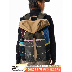 CryingCenter羽毛球網球秋冬美拉德多色拼接運動雙肩後後背包哭喊中心