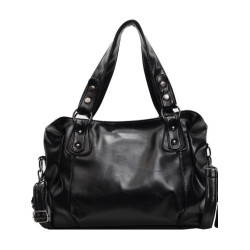 YUEN美式街頭暗黑系原宿單肩斜背大容量腋下手提挎包復古男女托特