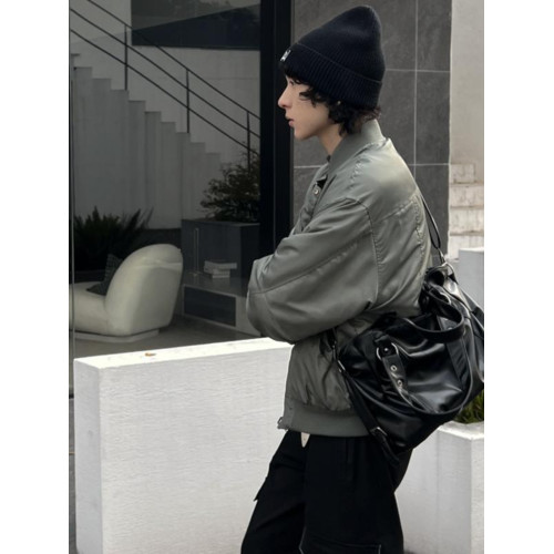 YUEN美式街頭暗黑系原宿單肩斜背大容量腋下手提挎包復古男女托特 YUEN美式街頭暗黑系原宿單肩斜背大容量腋下手提挎包復古男女托特