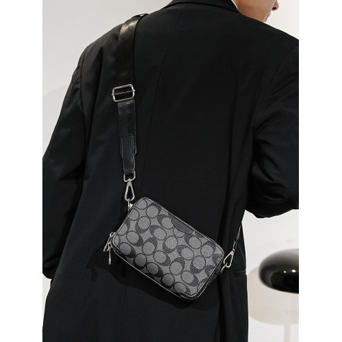 斜後後背包男新款時尚小方包韓版男包潮流男士單肩包休閒後後背包手機包潮 斜後後背包男新款時尚小方包韓版男包潮流男士單肩包休閒後後背包手機包潮