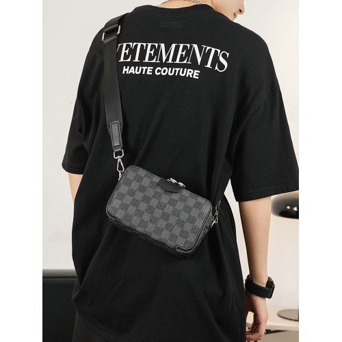 斜後後背包男新款時尚小方包韓版男包潮流男士單肩包休閒後後背包手機包潮 斜後後背包男新款時尚小方包韓版男包潮流男士單肩包休閒後後背包手機包潮