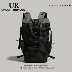 UR戶外旅行後後背包女2025新款潮運動健身雙肩包大容量登山包學生書包