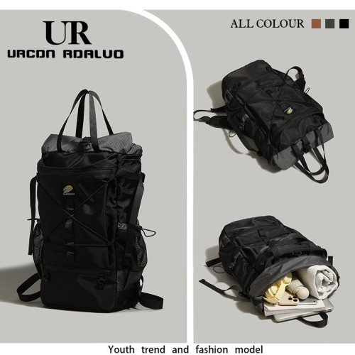 UR戶外旅行後後背包女2025新款潮運動健身雙肩包大容量登山包學生書包