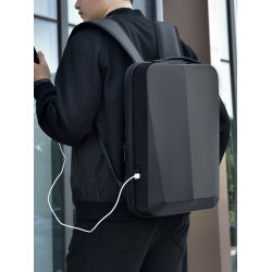 與鯊共舞擴容後後背包男硬殼定性電競遊戯大容量電腦包商務旅行雙後後背包