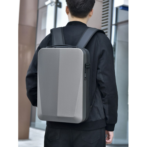 與鯊共舞擴容後後背包男硬殼定性電競遊戯大容量電腦包商務旅行雙後後背包