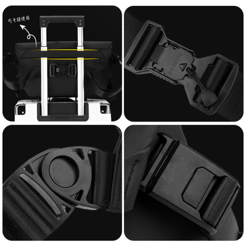 WEPOWER男士單肩斜後後背包工裝機車包戶外旅行包休閒潮流小方包潮酷