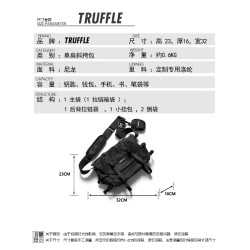TRUFFLE潮牌斜後後背包男士包包後後背包夏季單肩包女挎包大容量日系ins潮