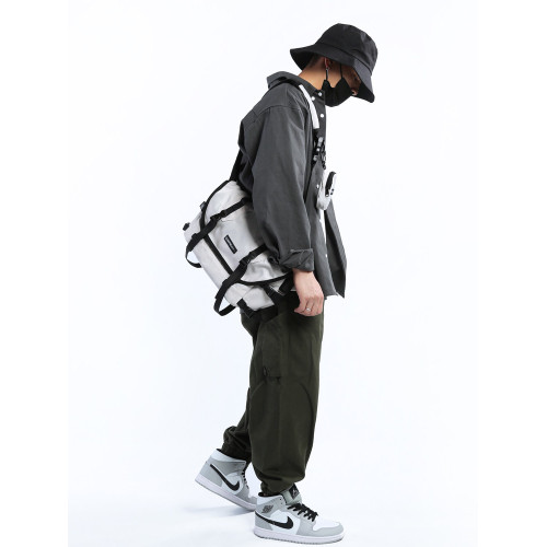 TRUFFLE潮牌斜後後背包男士包包後後背包夏季單肩包女挎包大容量日系ins潮