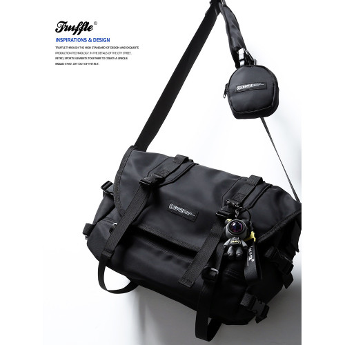 TRUFFLE潮牌斜後後背包男士包包後後背包夏季單肩包女挎包大容量日系ins潮